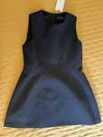 Vestido curto volume preto Zara Woman Collection