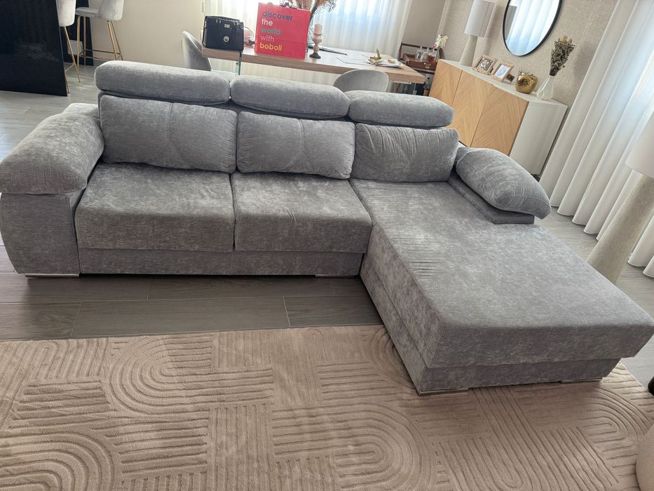 Sofá de sala com bancos extensível