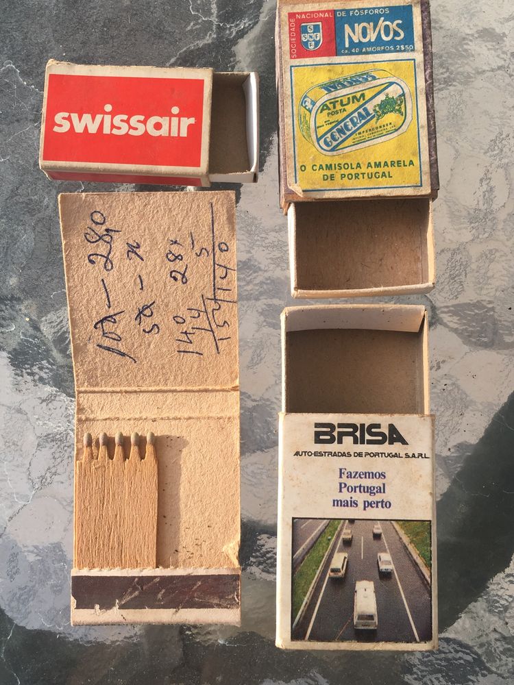 Conjunto de carteiras de fósforos