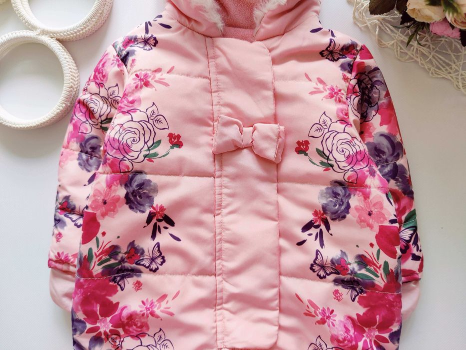 6,9 міс, зріст 68,74 Красивий демісезонний комбінезон дівчинці