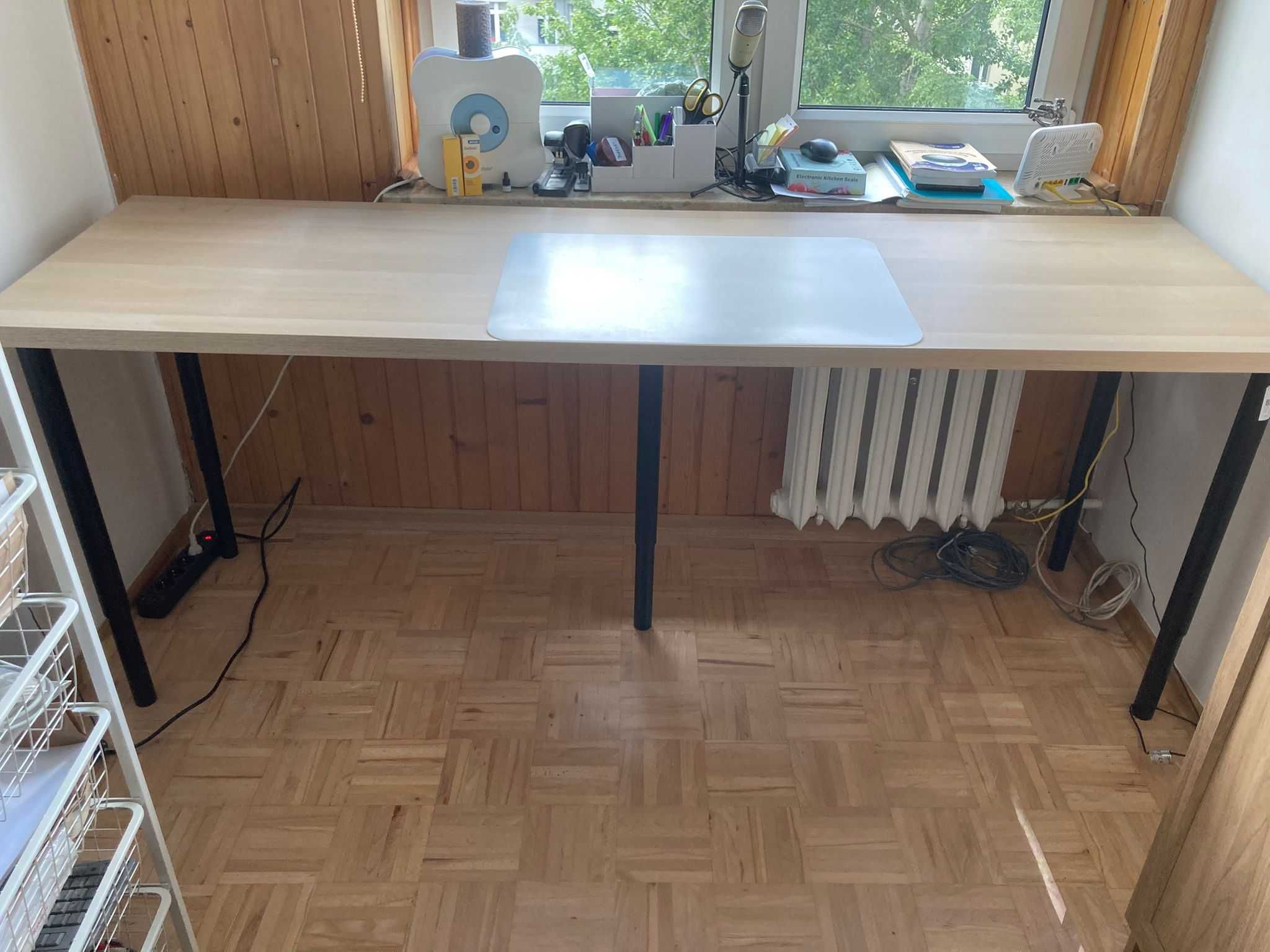 Blat Ikea Lagkapten kolor dąb WYM. 14x60 cm 5 nóg