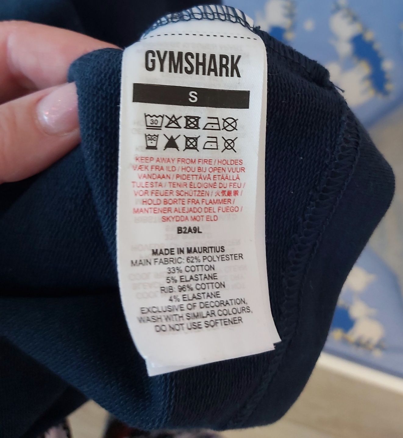Krótsza bluzka crop top Gymshark S