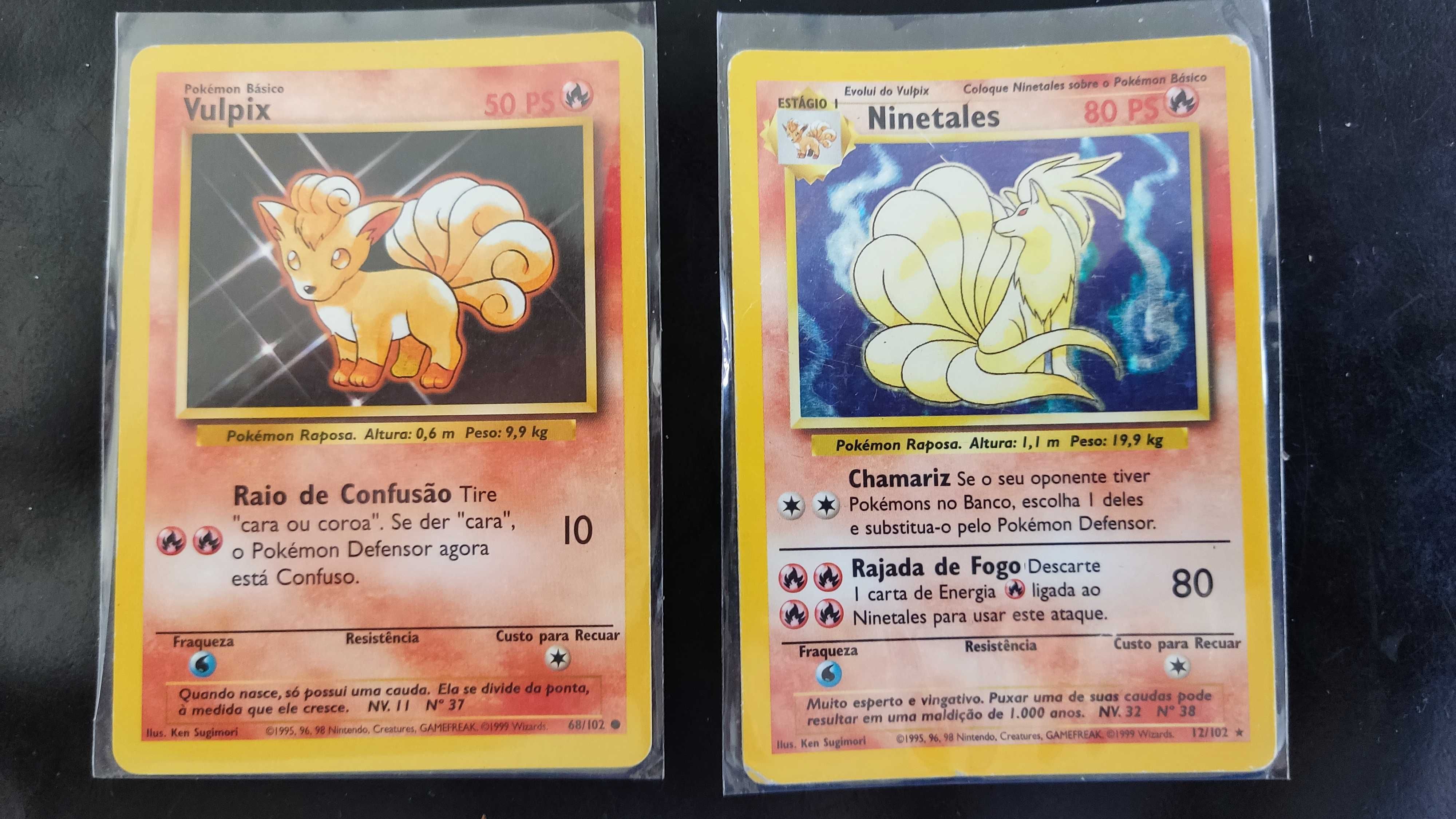Carta Pokemon Ninetales Holo Base set