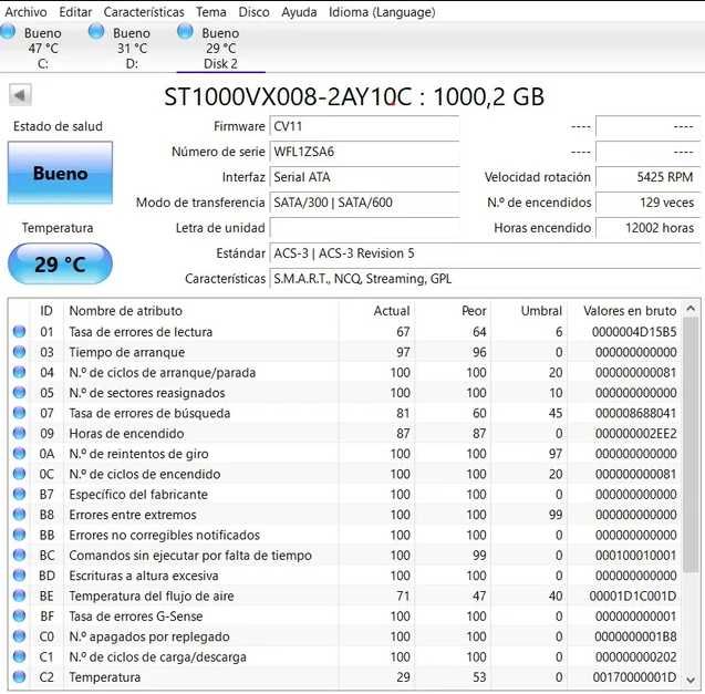 HDD Seagate SKYHAWK 1TB 3.5