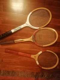 Raquetes tenis vintage Dunlop, Donnay e Progredior