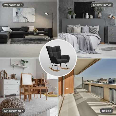 FLEXISPOT fotel bujany z wysokim oparciem i podłokietnikami