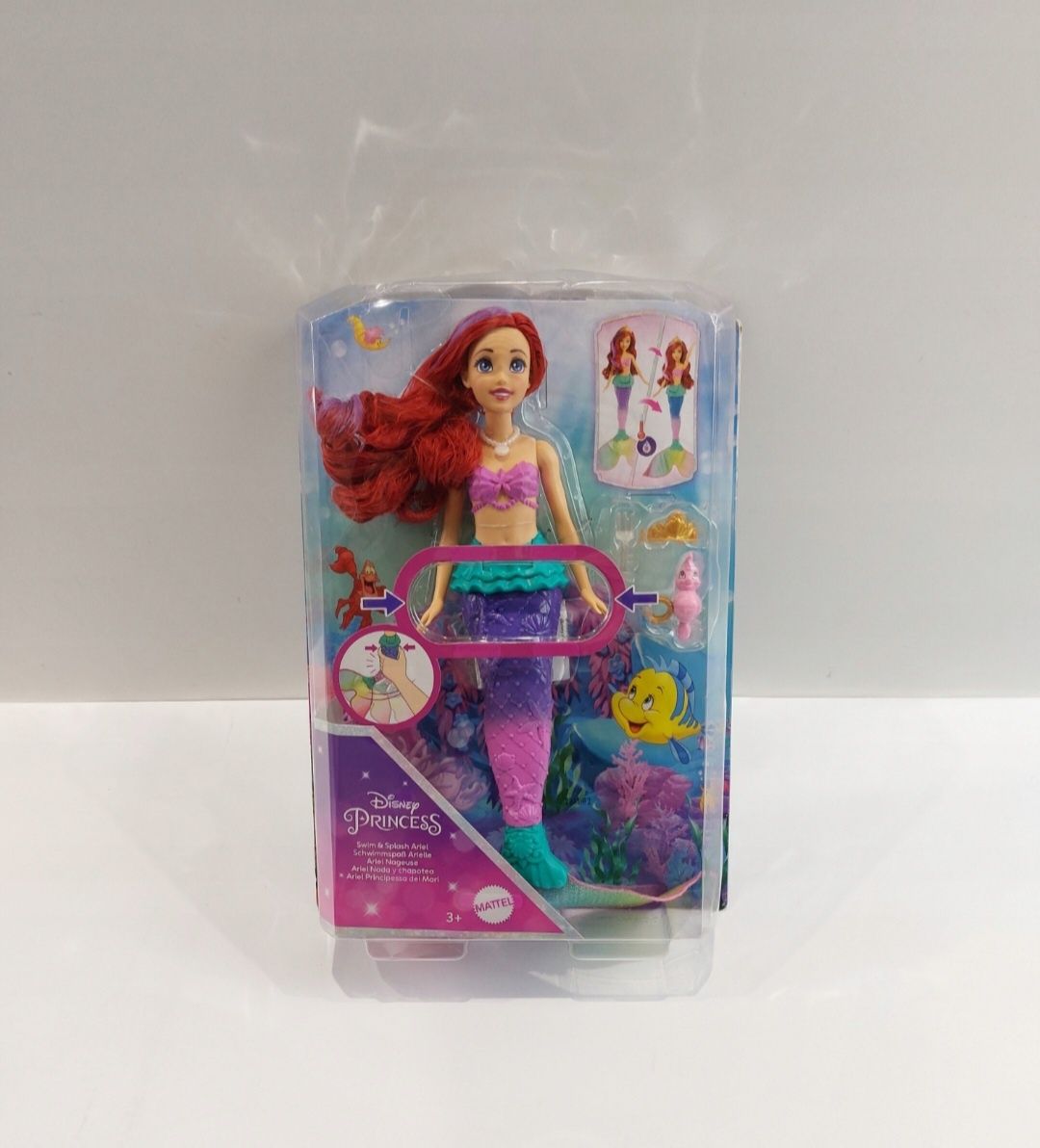 Mattel Disney Princess Arielka Syrenka z funkcją Lalka HPD43