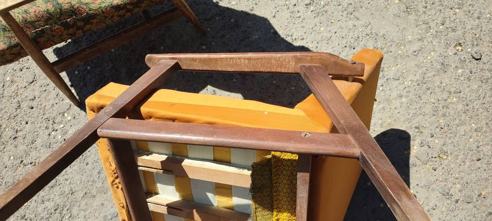 Meble PRL fotel Śnieżka