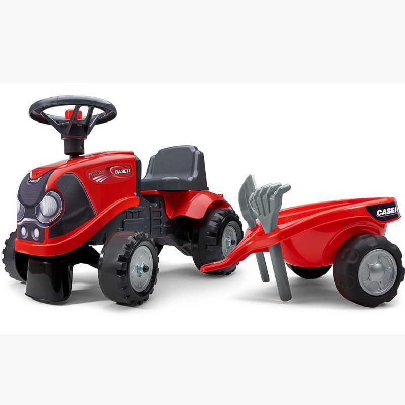 Traktorek Baby Case IH Ride-On jeździk z Przyczepką