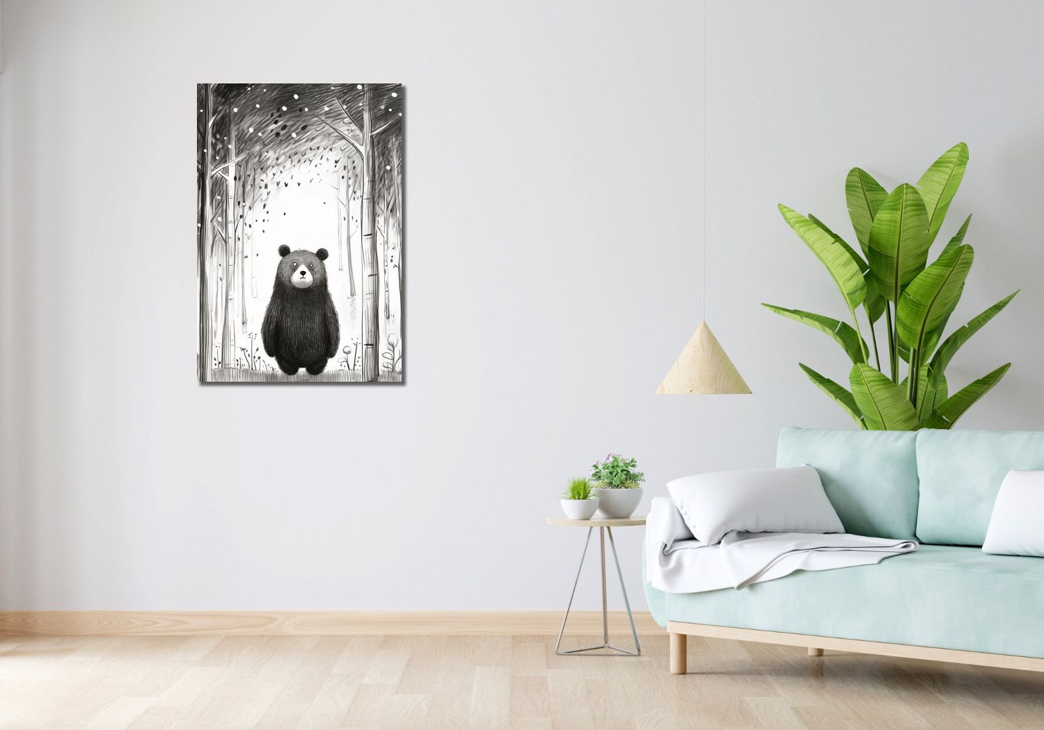 Obraz 60x90cm Ciekawski Miś