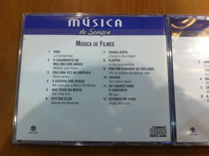Conjunto de 4 CDS de Musica de Filmes
