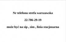 sprzedam nr tel warszawski  22o786o29o19