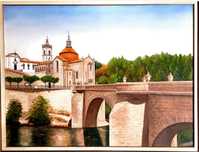 Quadro ponte e mosteiro de São Gonçalo Amarante