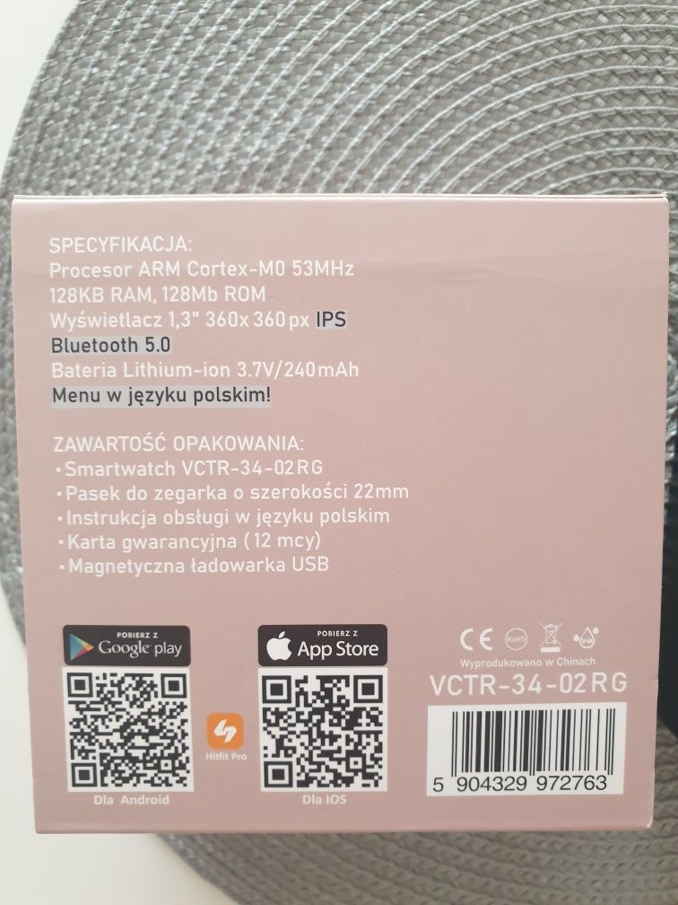 Smartwatch Vector Smartwatch Smart Stylish VCTR-34-02-RG Różowe złoto