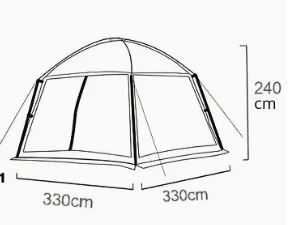 Vendo tenda grande para 8 pessoas