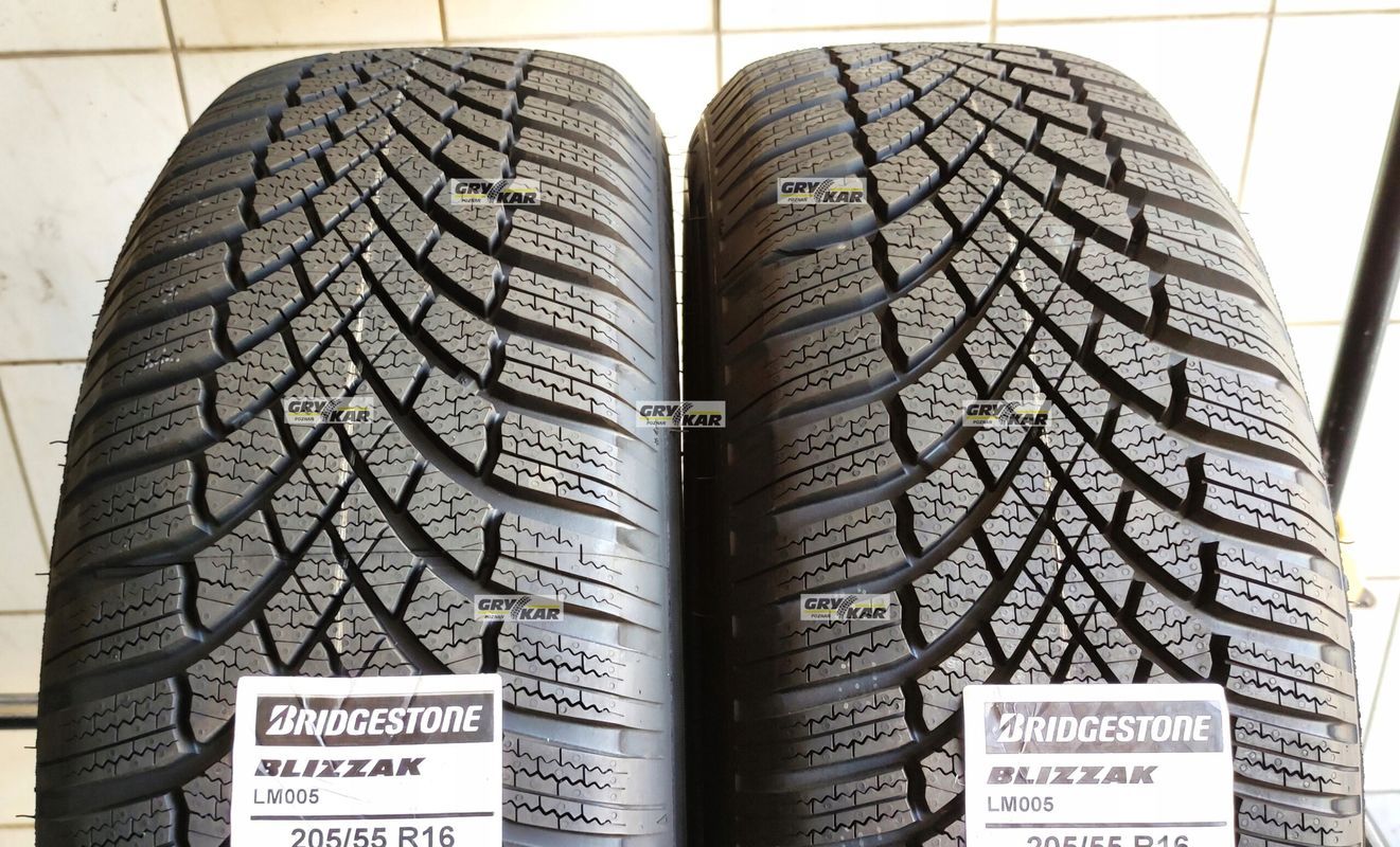 2x 205/55r16 Bridgestone Blizzak Lm005 C/A/71dB 3 lata gwar.