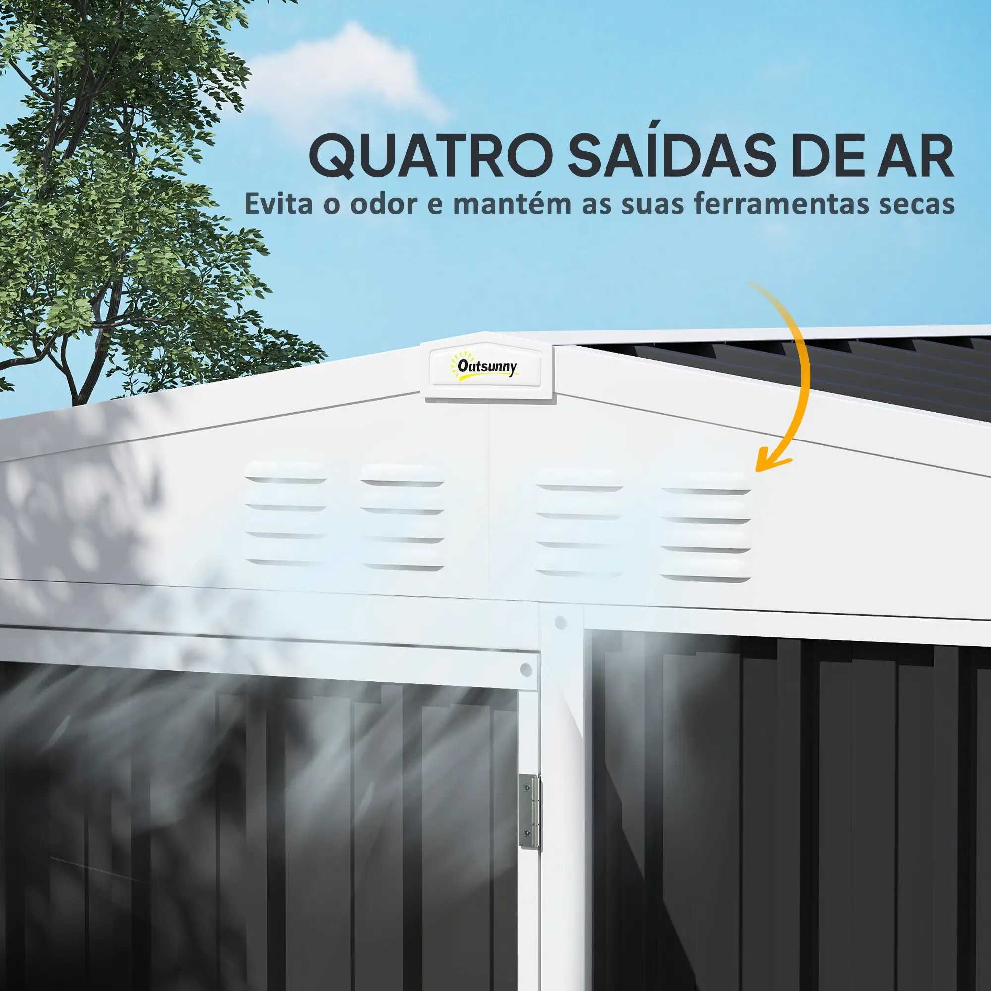 Abrigo de Jardim 2,7m² 245x117x180 cm