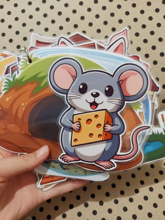 Дитяча розвиваюча гра картки на липучках для дітей від 1 року