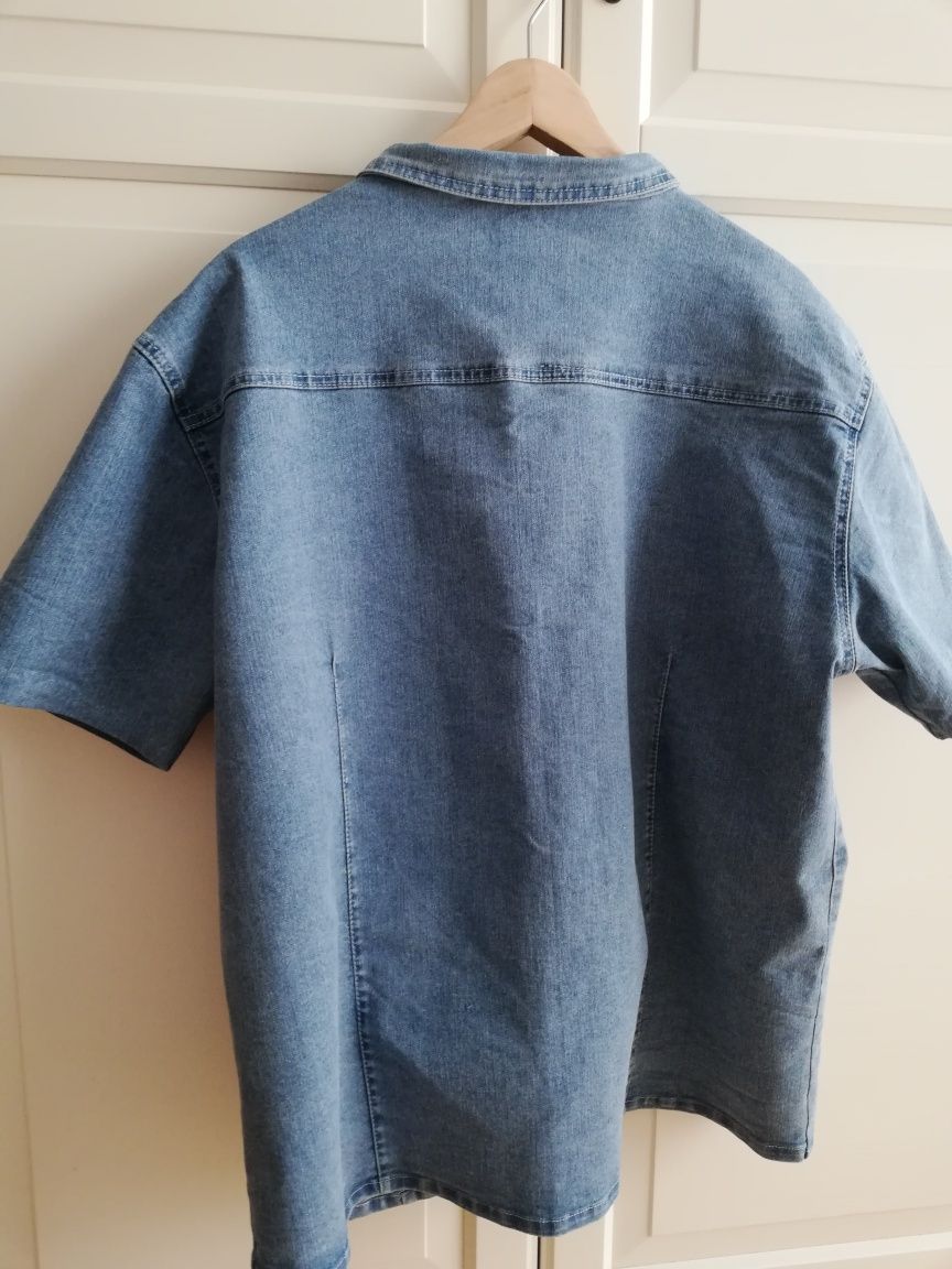 Koszula jeansowa XL biust 124 cm