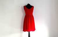 OKAZJA Orsay czerwona sukienka midi mini red dress 34 xs 36 s 32 xxs