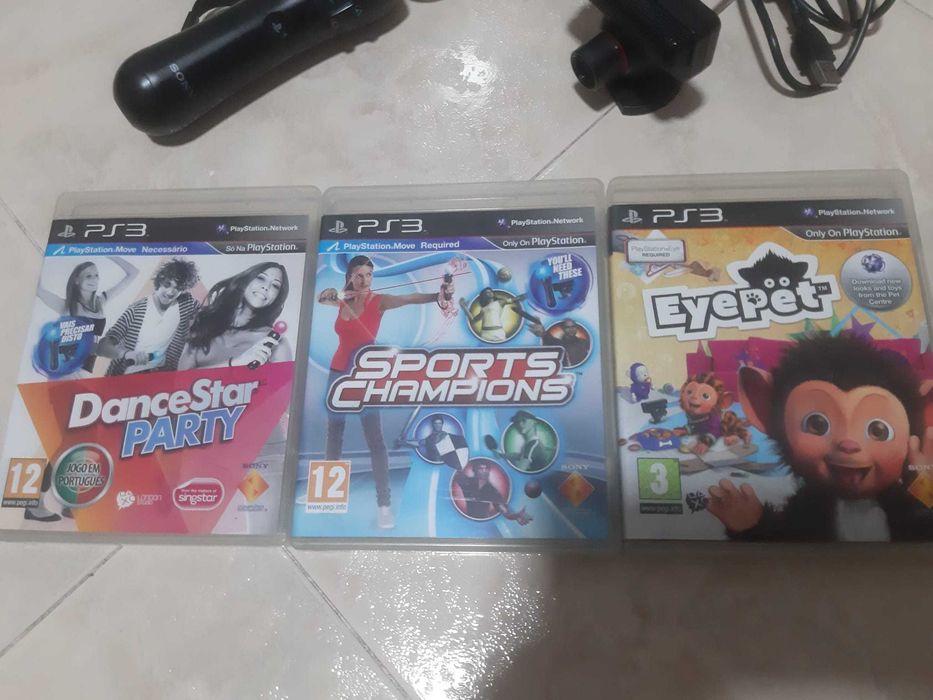 Comando move + Camera + 3 Jogos