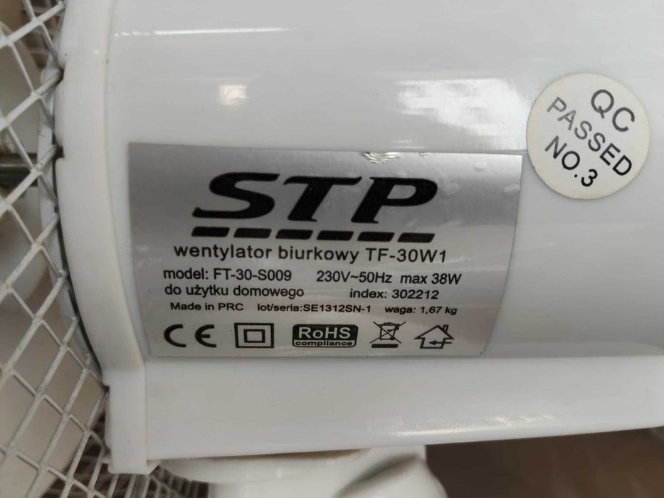 Wentylator biurkowy TF-30w1