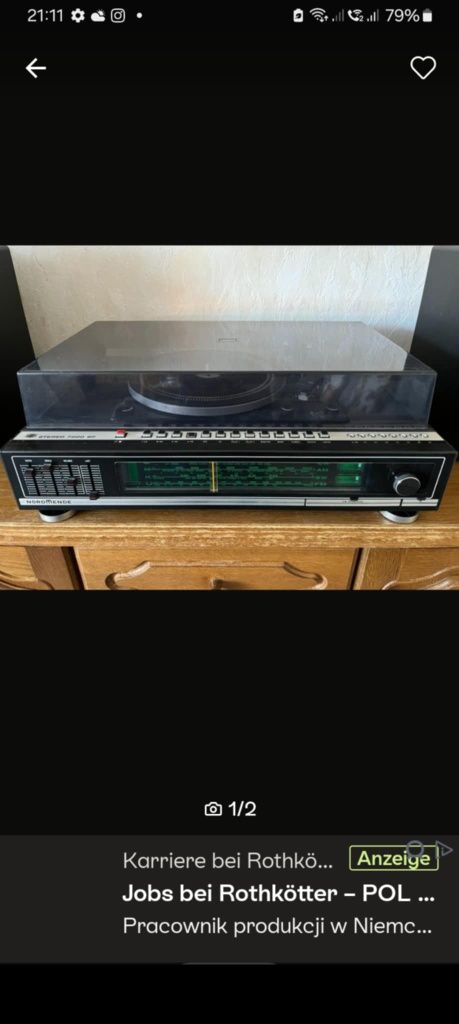 gramofon z radiem