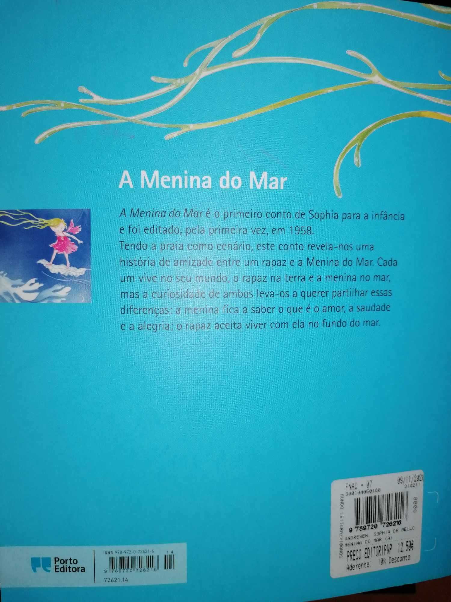 Livro "A menina do mar" - Novo - Oferta dos portes