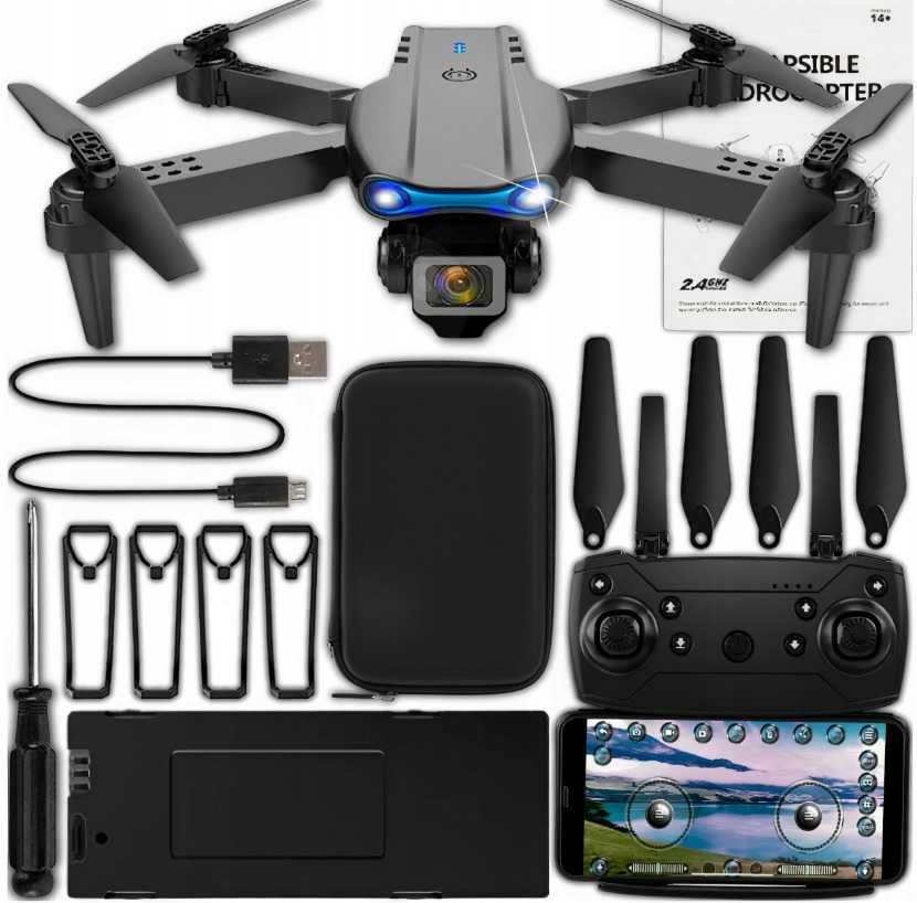 DRON E99 2x Kamera !! Prezent !! Akcesoria + ETUI !! WYPRZEDAŻ  !!