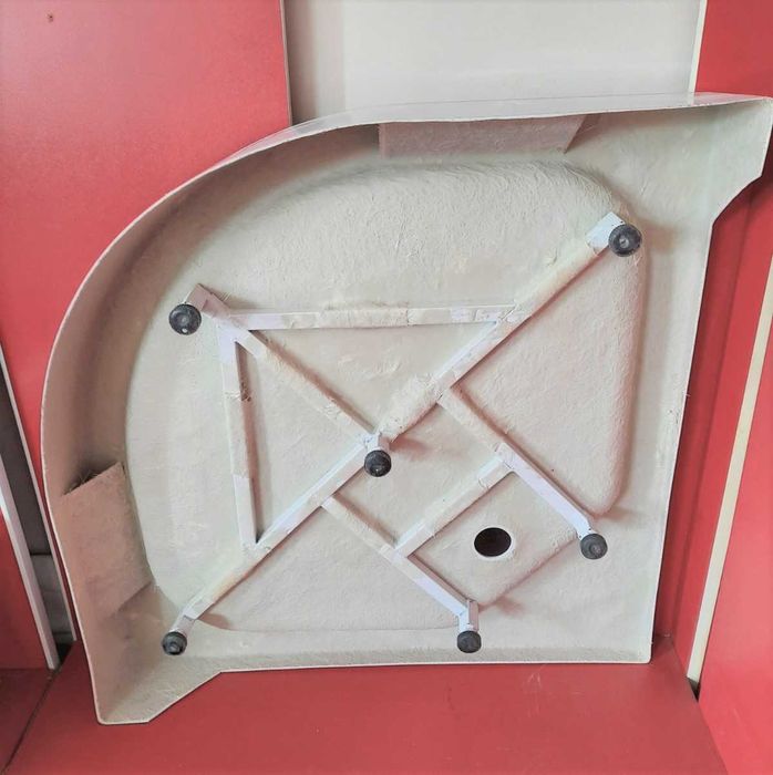 Душовий піддон півкруглий низький 80х80, 90х90см