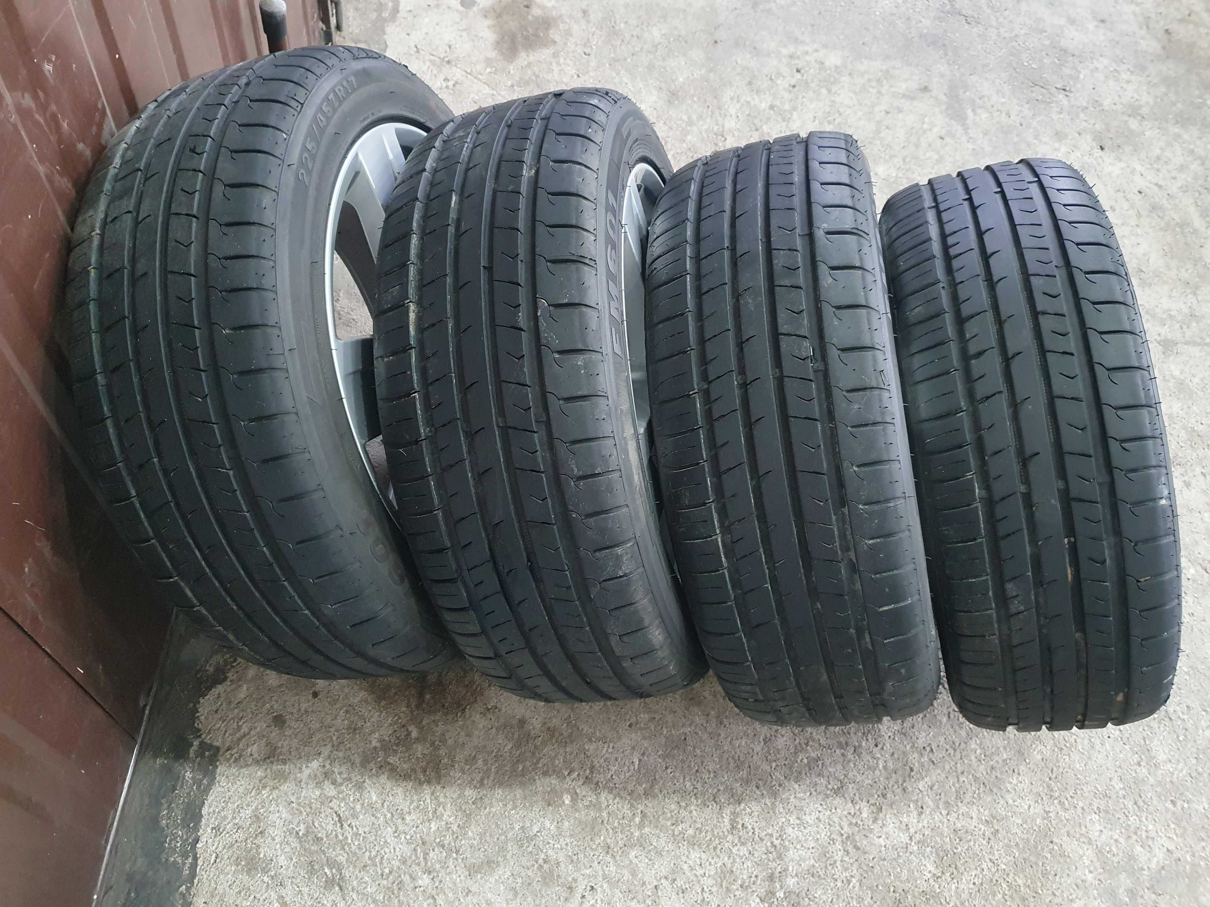 Koła felgi alusy opony 17 cali 5x112 Seat 225/45/17 letnie jak nowe