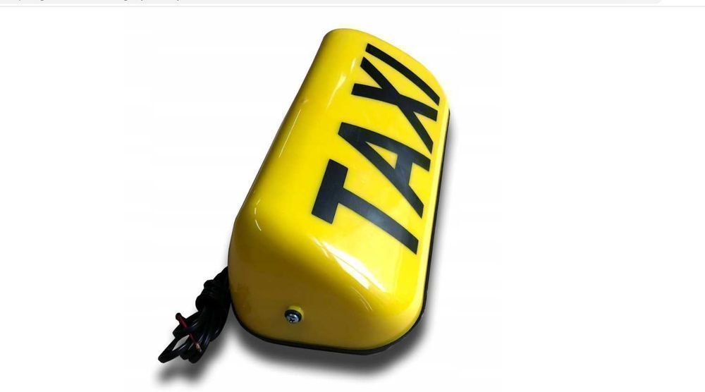 NOWY Kogut lampa TAXI gapa na magnes szpakówka żółta 35 cm