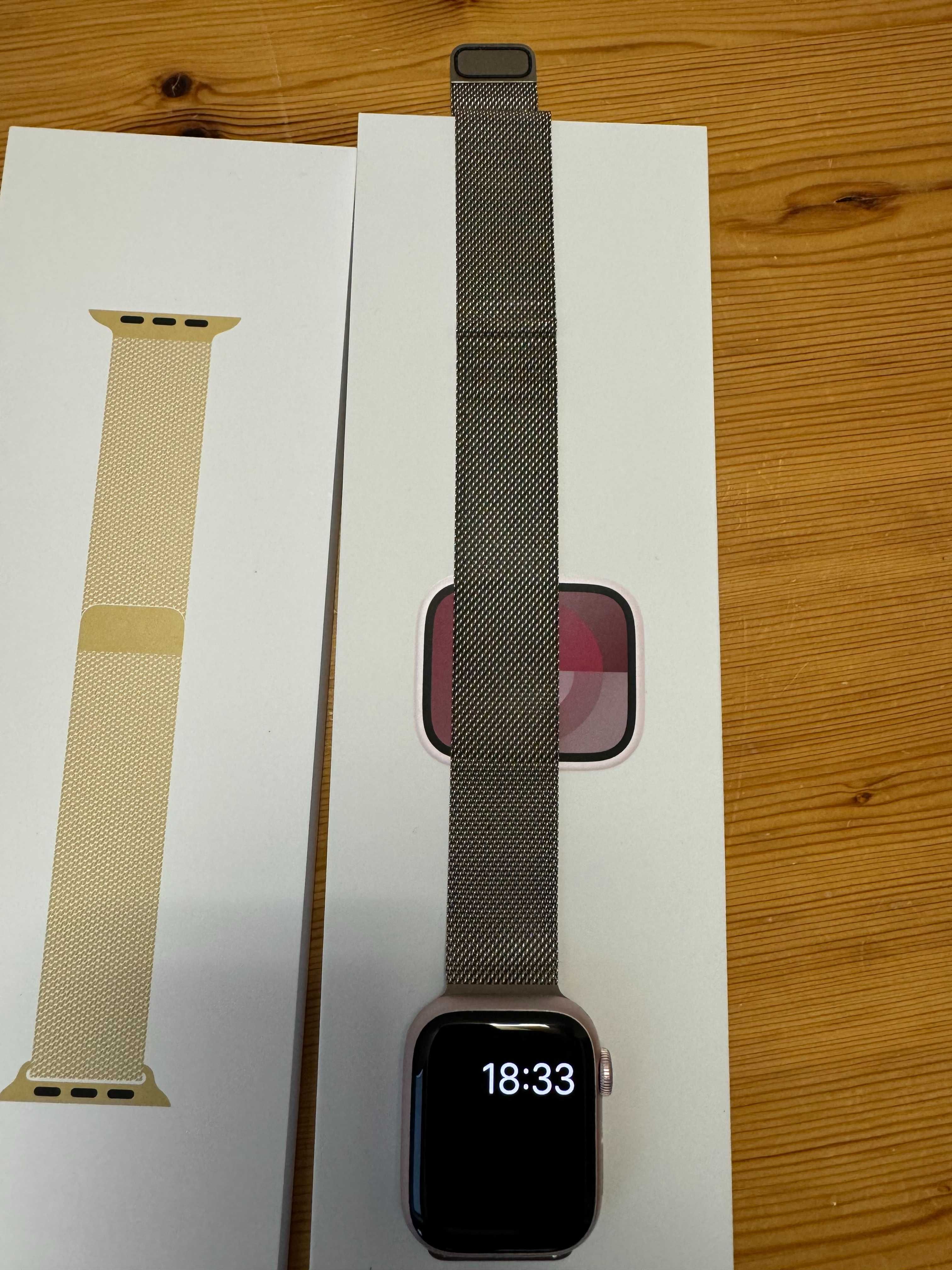 Apple Watch 9 41mm GPS Polska dystrybucja metalowa bransoletka
