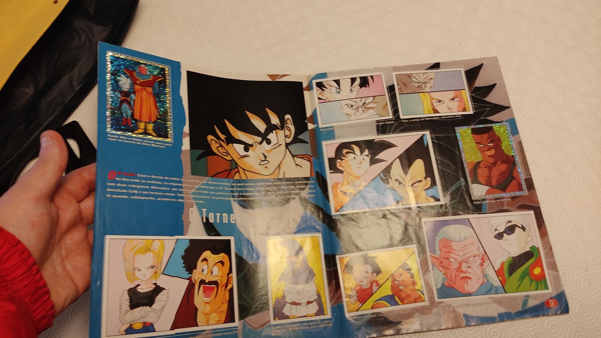 Dragon Ball Z caderneta Panini (1989) anos 90 completa