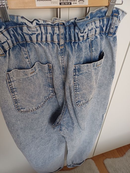 ZARA spodnie damskie baggy dżins M wysoki stan