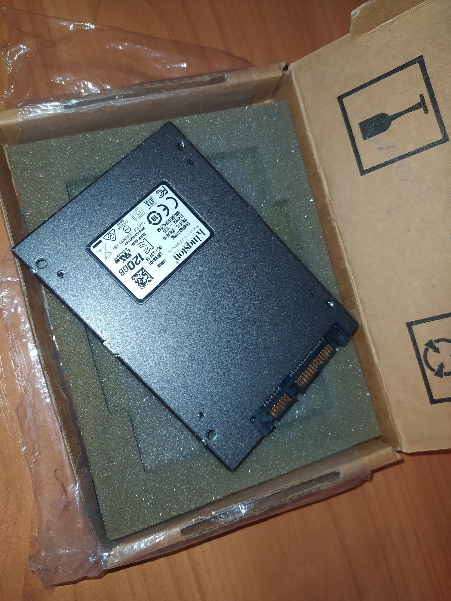 SSD Kingston A400 120GB, SATA III + переходник