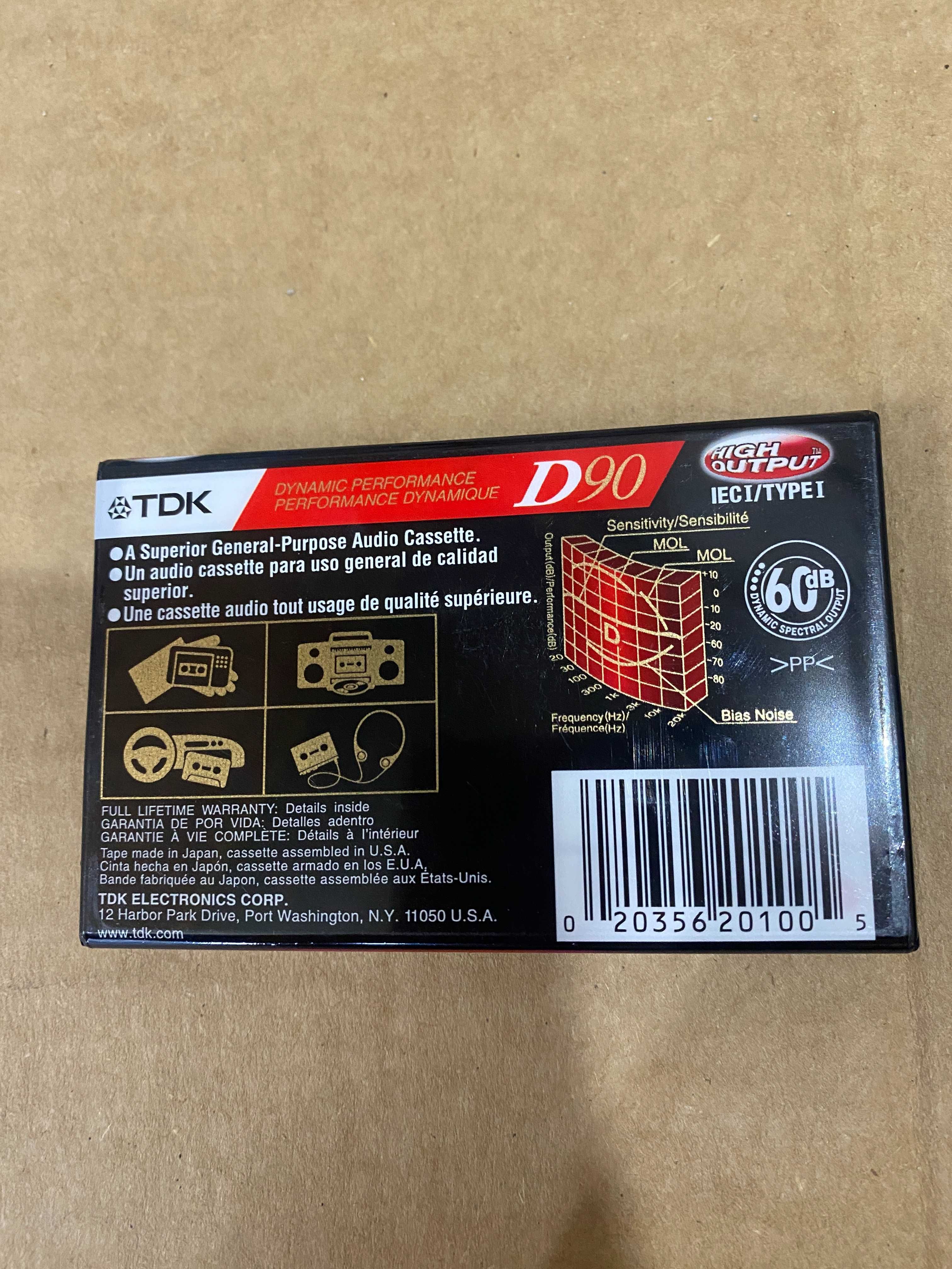 Чиста Аудіо касета TDK D90 D60 type 1