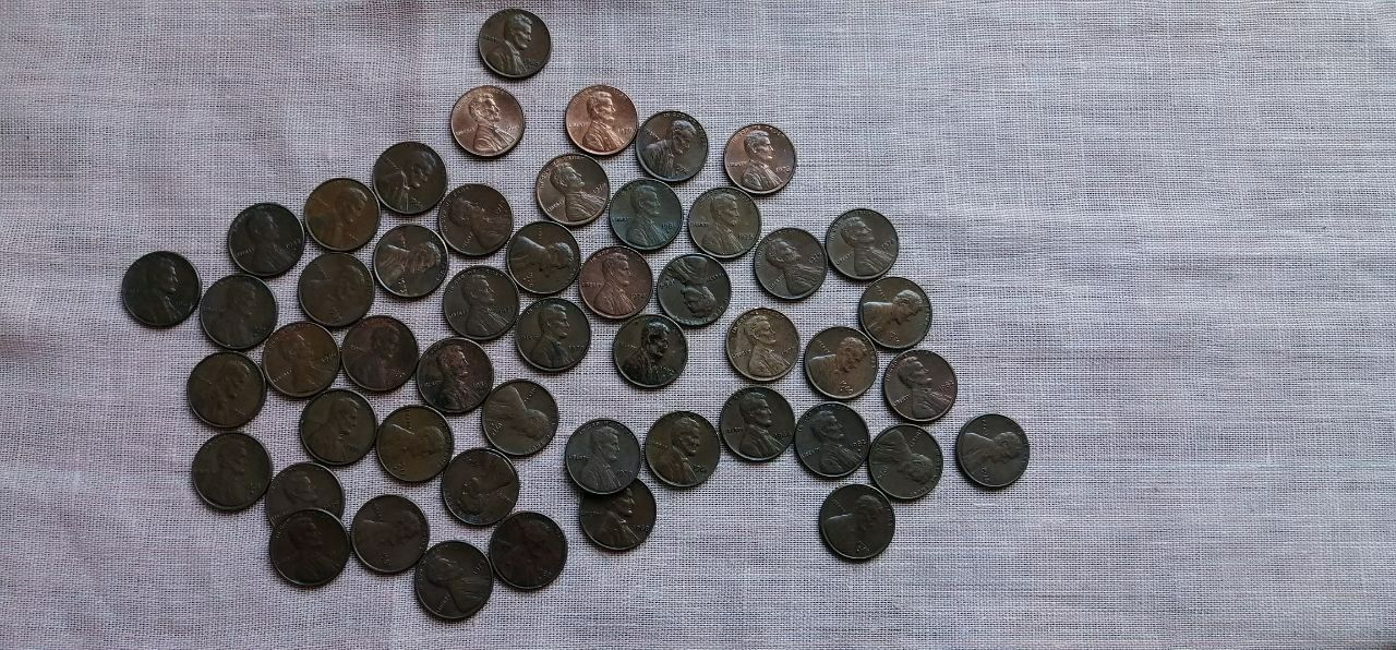 One cent США монеты