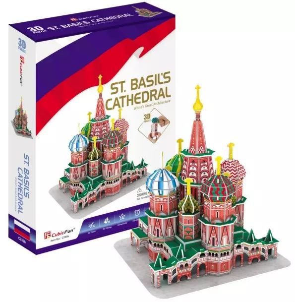 Puzzle 3D 92 elementy. Katedra św. Piotra. Cubicfun. Nowy Produkt