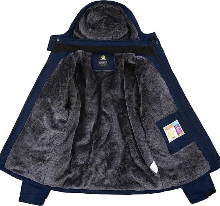 Куртка чоловіча SwissWell зимова капюшон водо-вітрозахисна синя р.2XL