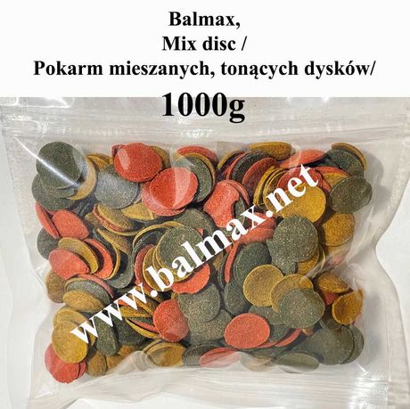 Balmax, Mix disc, chipsy, dyski, wafers, pokarm dla ryb / 1kg