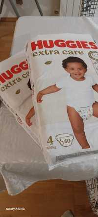 Pampersy Huggies extra care  r4 60 szt.