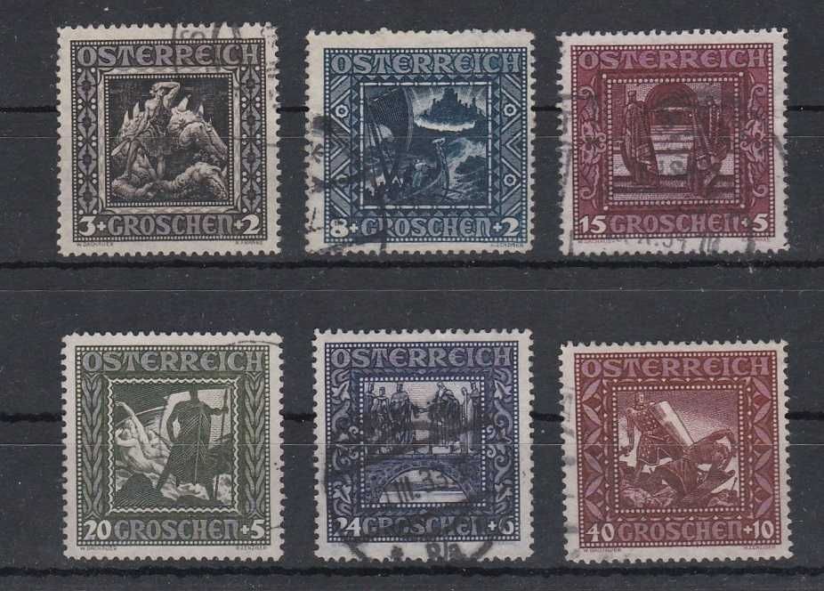 Austria. Stare znaczki, zestaw 6