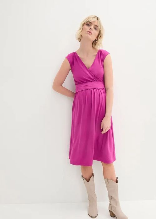 B.P.C sukienka ciążowa fioletowa z wiskozy ^44/46