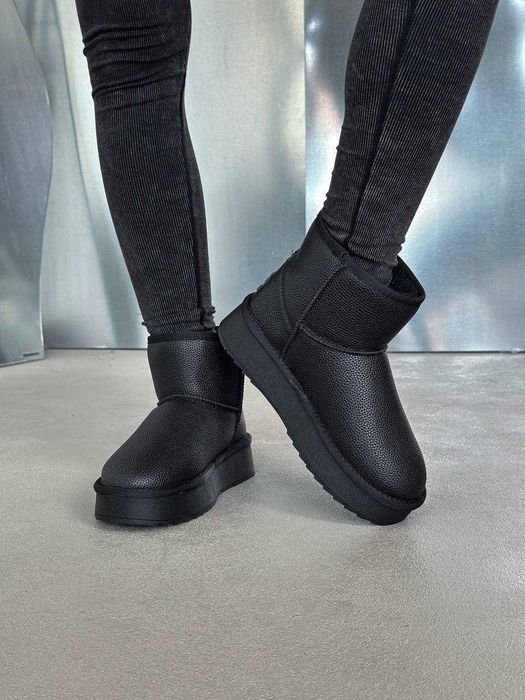 Жіночі зимові уггі [36-41] натуральна шкіра, хутро | тепле взуття