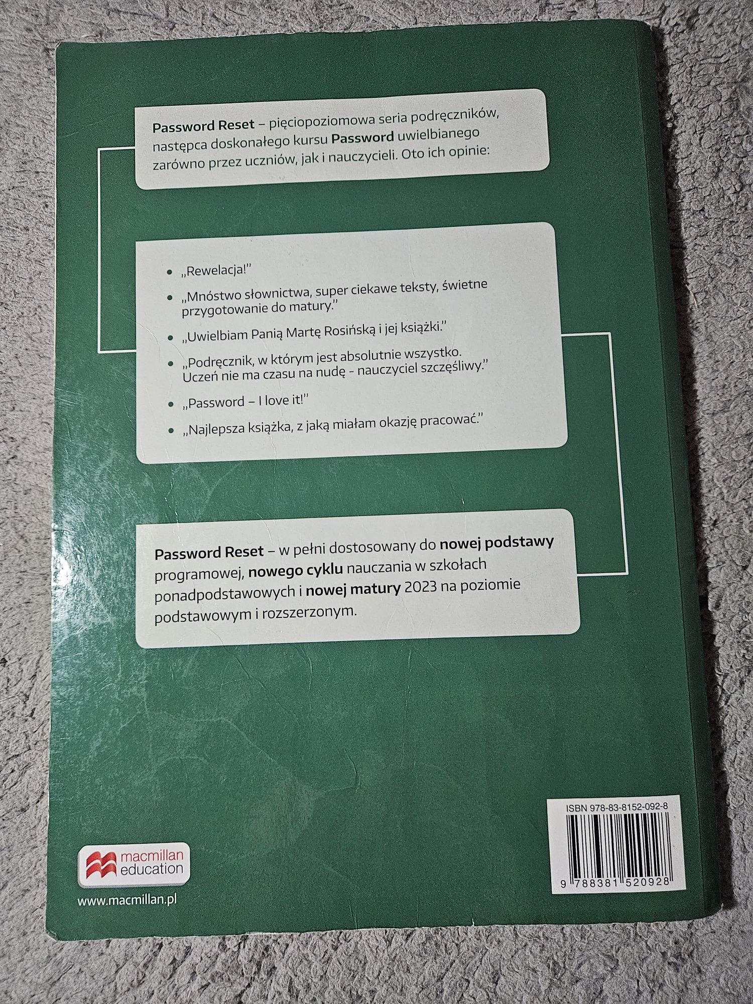 Podręcznik Password Reset B1+ język angielski