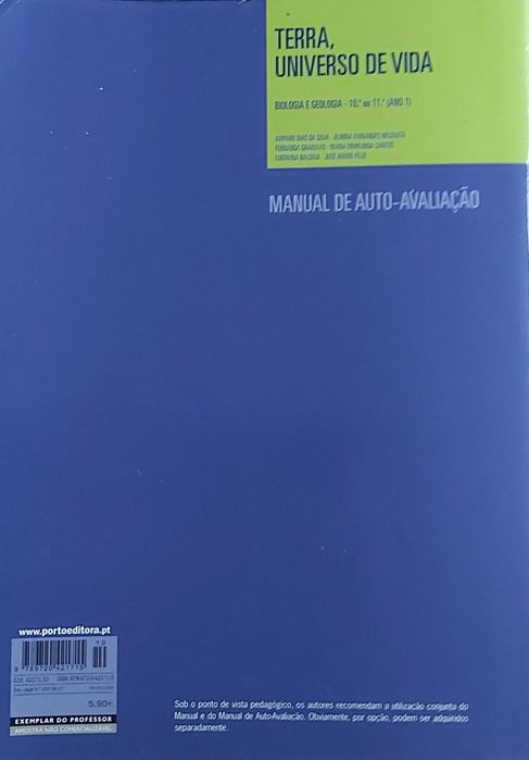 Manual Auto Avaliação Biologia e Geologia 10 ou 11 ano