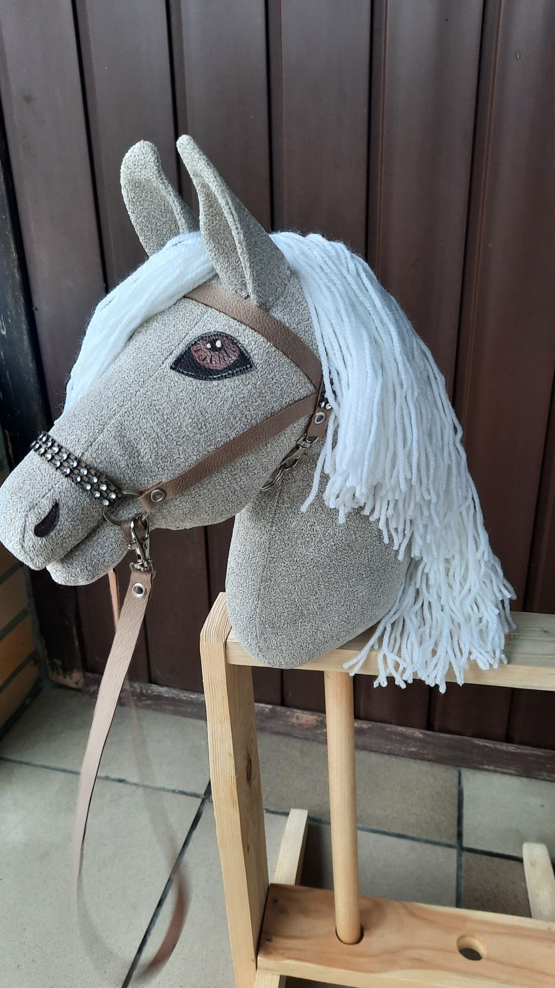 Koń hobby horse cały zestaw stojak nowy