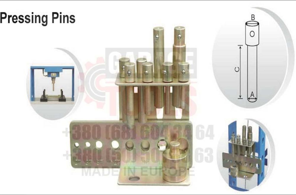 Набор переходников к прессу 20 тонн / 30 тонн / пресс 20, 30, 50 тонн