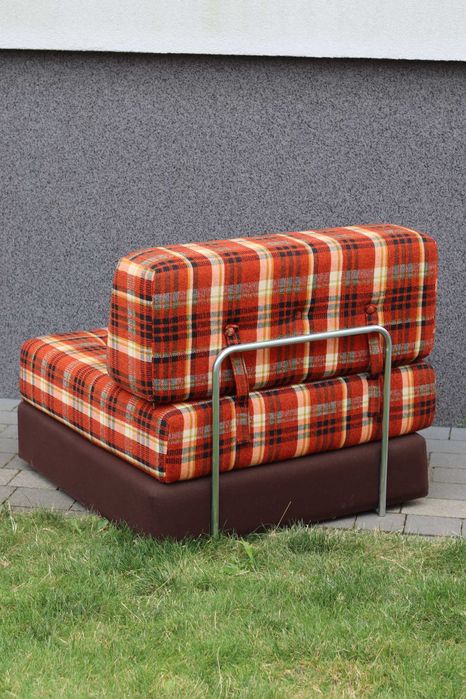 Fotel modułowy rozkładany Niemcy lata 70 vintage